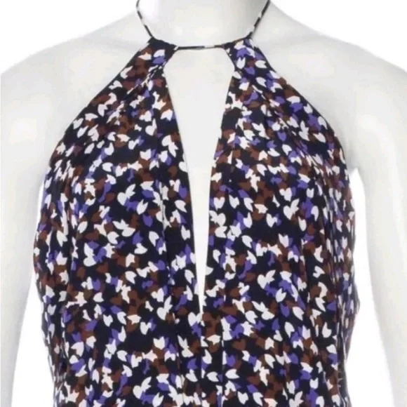 DIANE VON FURSTENBERG SILK JUMPSUIT New Condition - Picture 5 of 14